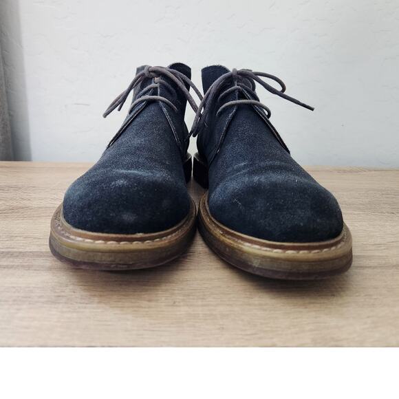 1901 Nordstrom Men's Size 11 Suede Leather Chukka Boots Blue Dress Shoes 170218 - Picture 5 of 13